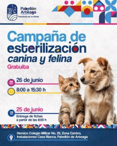 🐾 ¡Campaña de Esterilización Canina y Felina Gratuita! 🐶🐱